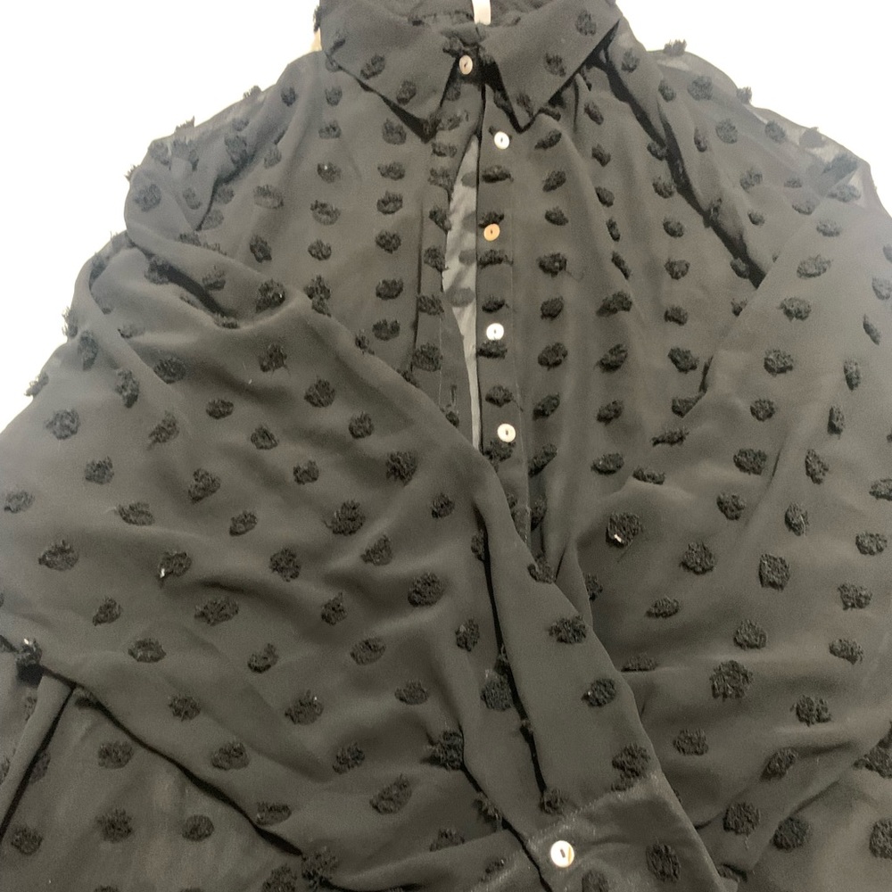 Plus size button up blouse